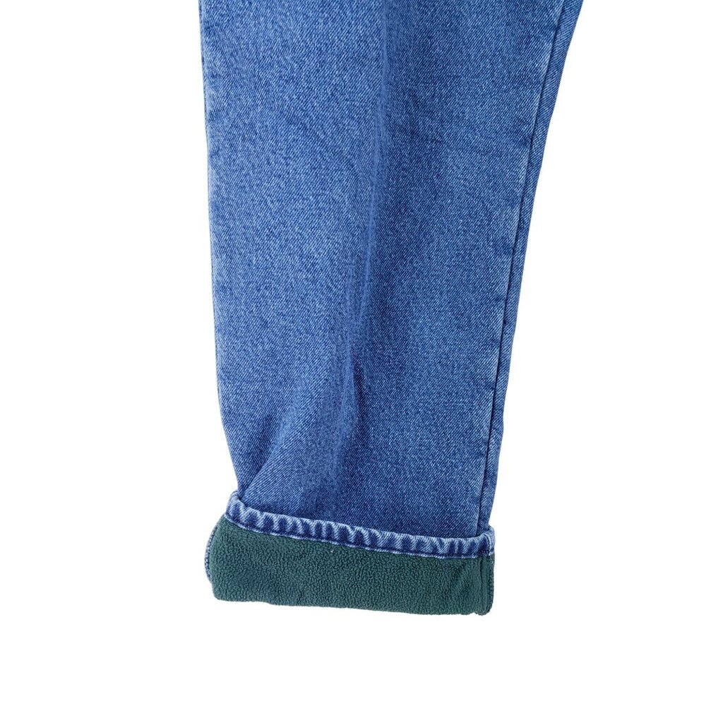 L.L. Bean Mens Size 37x30 Classic Fit Fleece Lined Medium Wash Straight Leg - Picture 6 of 8